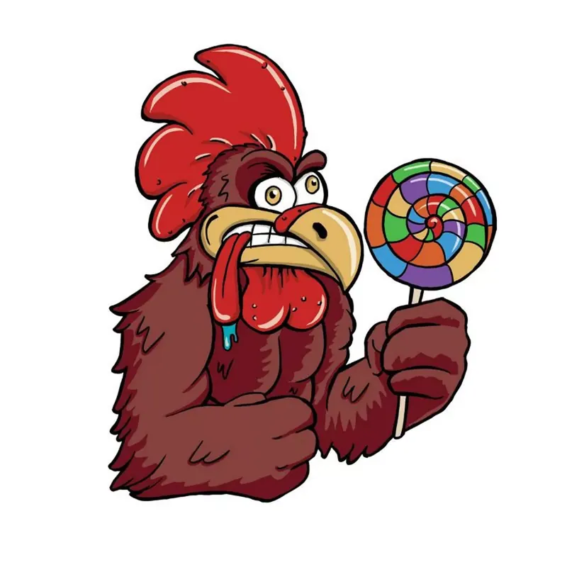 Nouveauté Autocollant / Sticker – LETHAL THREAT Mini Coq Sucker 6 x 8cm
