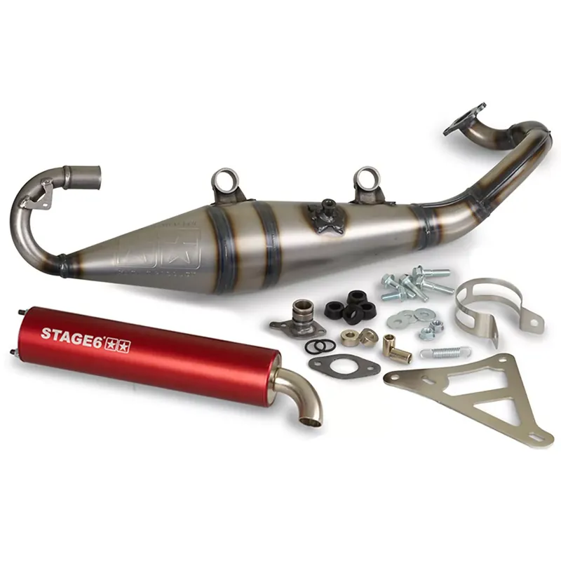 Certifié Pot Peugeot Ludix Kisbee Speedfight 3 & 4 50 / 70cc – Pro Replica MK2 Rouge Stage6