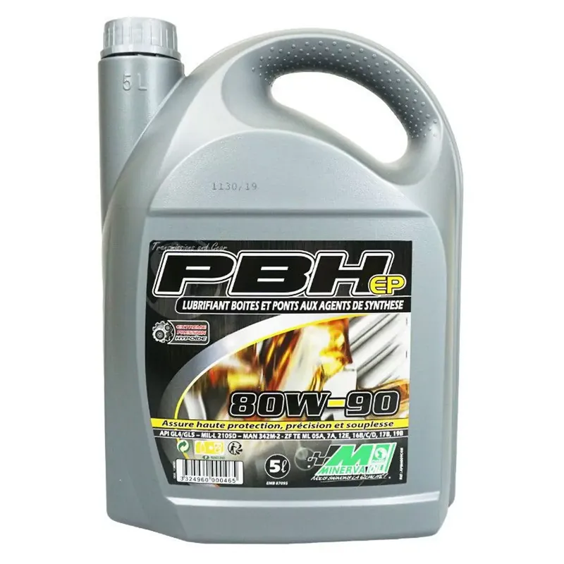 Huile de Transmission – 80W90 PBH Minerva Oil 5L Must-Have