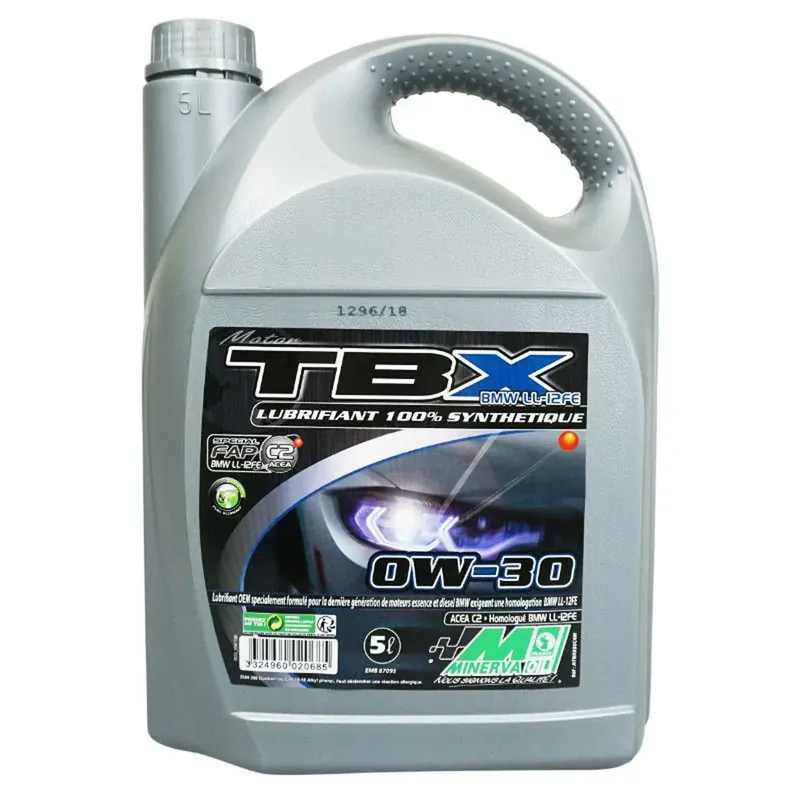 Offre Du Jour Huile Moteur 4T – 0W30 TBX Minerva Oil 5L