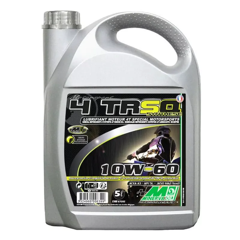 Commande En Gros Huile Moteur 4T – QUAD 10W60 TRSQ Minerva Oil 5L
