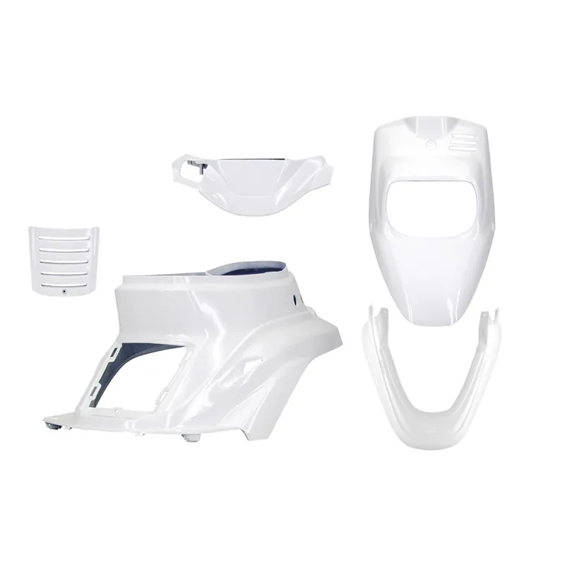 Kit Carénages / Carrosserie MBK Booster Yamaha Bw's avant 2004 – Blanc / Bleu / Noir / Rouge / Vert 5 pièces TNT Blanc Brillant Commande En Gros