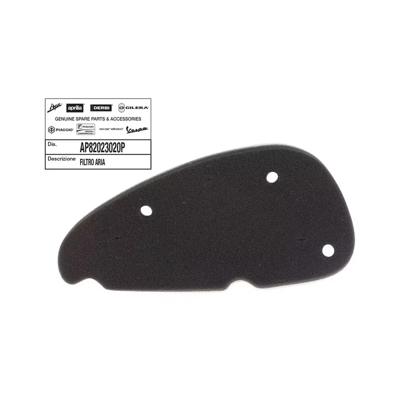 ELEMENT/MOUSSE DE FILTRE A AIR (PREMIUM) SCOOT ORIGINE PIAGGIO APRILIA 50 SR CARBU 2014/, SR H2O 2000/2013, SR DITECK 2000/2004 Petit Prix