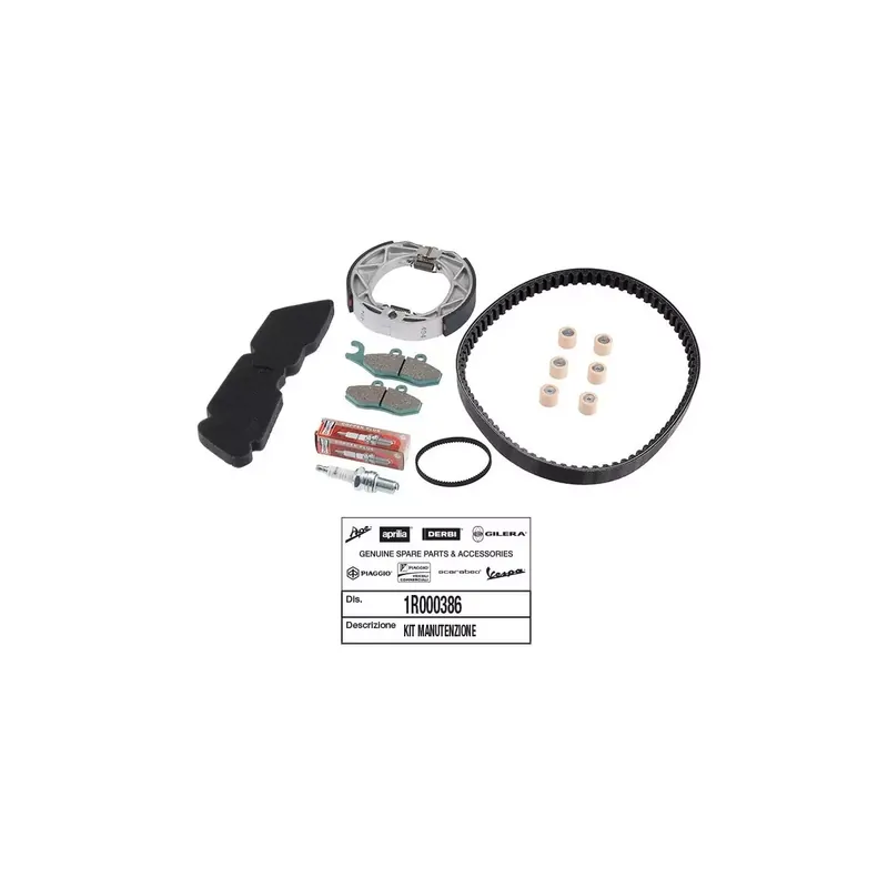 KIT ENTRETIEN SCOOT ORIGINE PIAGGIO 50 FLY 2T 2005/ (AVEC GUIDES VARIATEUR) Affaire À Saisir