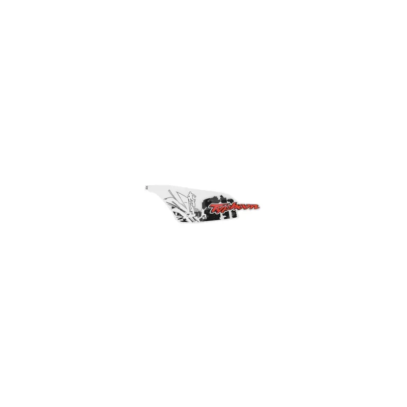 Pas Cher AUTOCOLLANT/STICKER/DECOR AILE ARRIERE GAUCHE ORIGINE PIAGGIO 50 TYPHOON 2018/ POUR VEHICULE NOIR 85/B