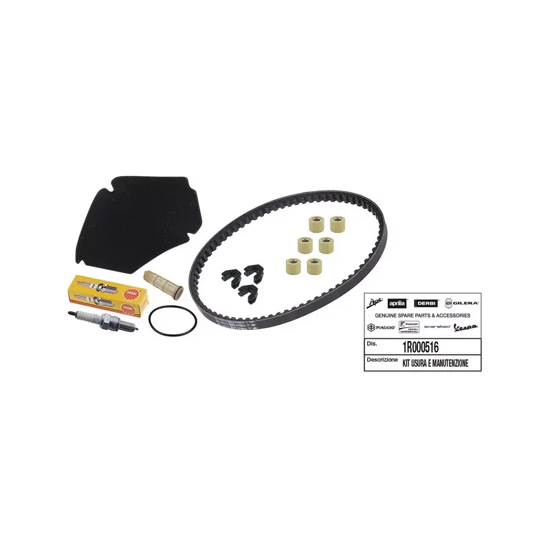 KIT ENTRETIEN SCOOT ORIGINE PIAGGIO 50 ZIP 4T 2018/ (AVEC GUIDES VARIATEUR) — Acheter Direct