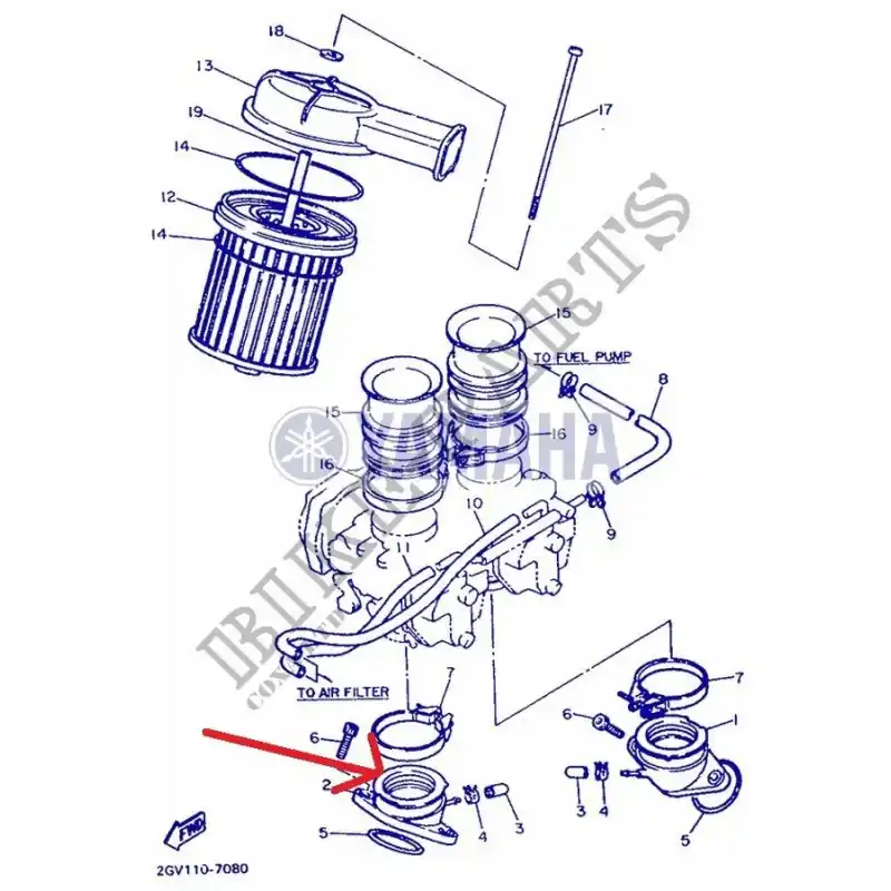 Dernière Chance PIPE ADMISSION NEUVE 535 VIRAGO YAMAHA
