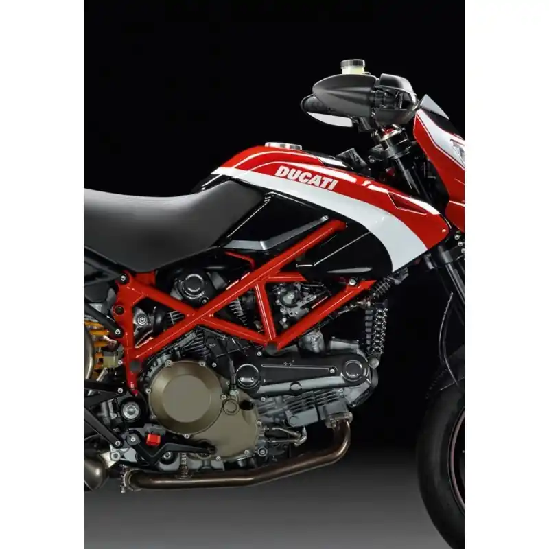 Promotion Saisonnière PAIRE CACHE COUVRE COURROIE BELT CAP HYPERMOTARD MONSTER CARBONE