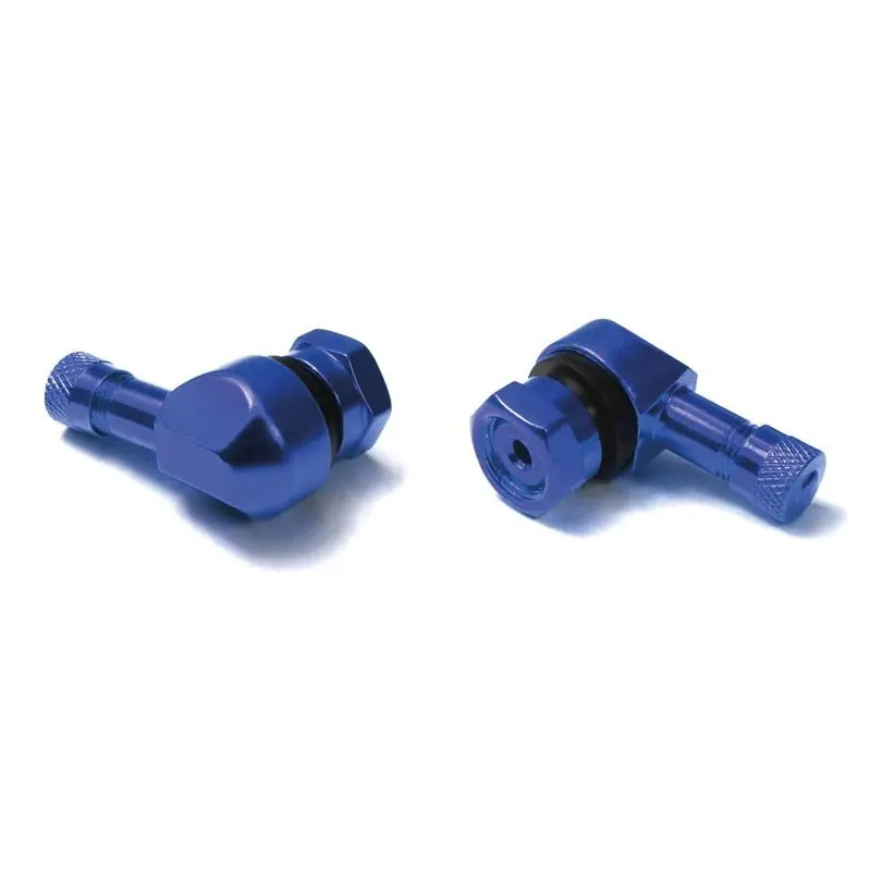 VALVES COUDEES ALU BLEU Meilleur Prix