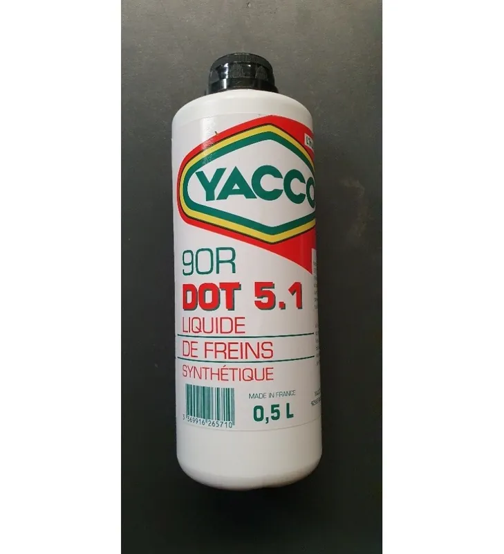 LIQUIDE FREIN YACCO 90R DOT5.1 BIDON DE 0.5L Expédié Aujourd&rsquo;hui