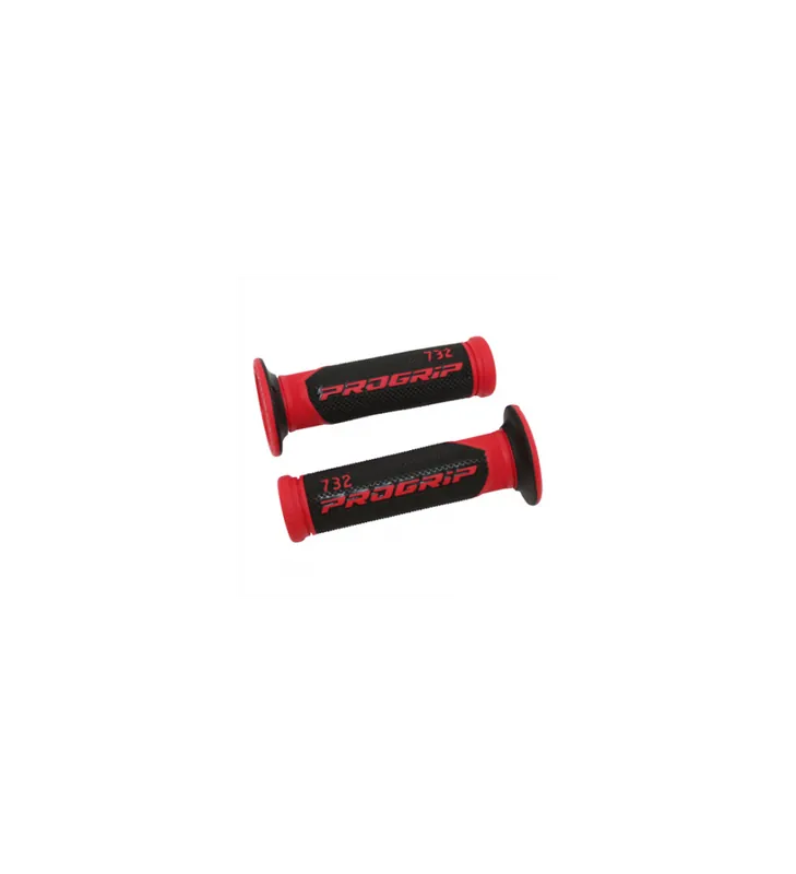 POIGNEE PROGRIP SCOOTER 732 DOUBLE DENSITE ROUGE/NOIR 125mm Meilleur Prix