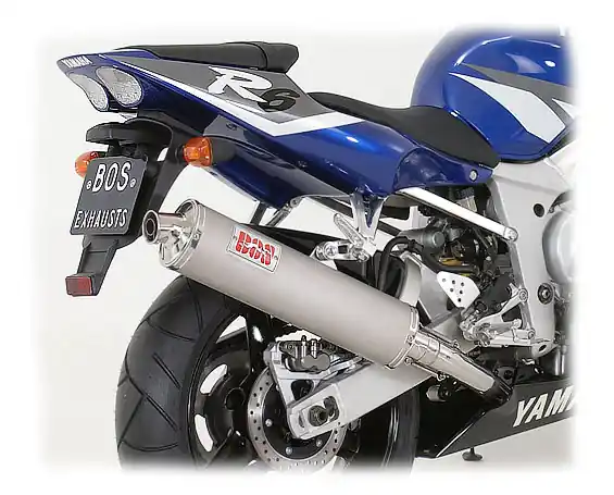 Silencieux BOS Ovale 110 alu pour YZF R6 99/2000 RJ03 et 5EB Solde