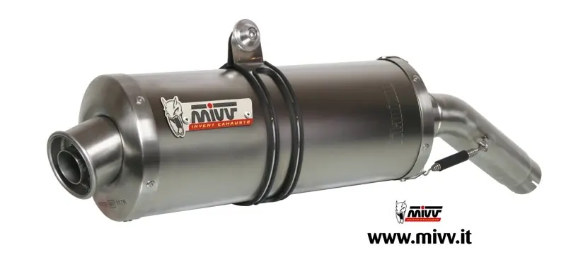 Silencieux MIVV Sportline ovale inox pour TDM 900 de 2002 à 2010 Nouvel Arrivage
