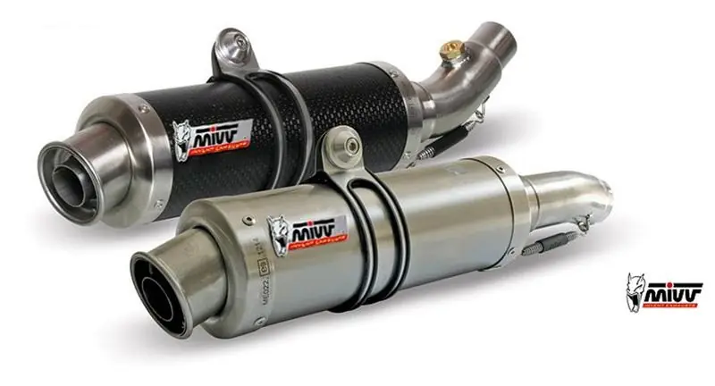 Nouvelle Collection MIVV silencieux Round GP titane pour FZ1 / Fazer 2006/2009
