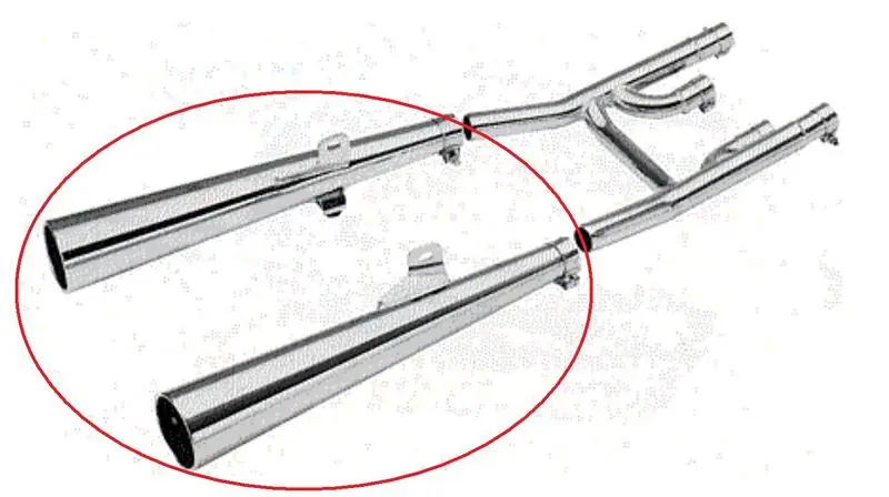 Sito 2 silencieux chromés pour Kawasaki Z 550 KZ550B Bon Plan