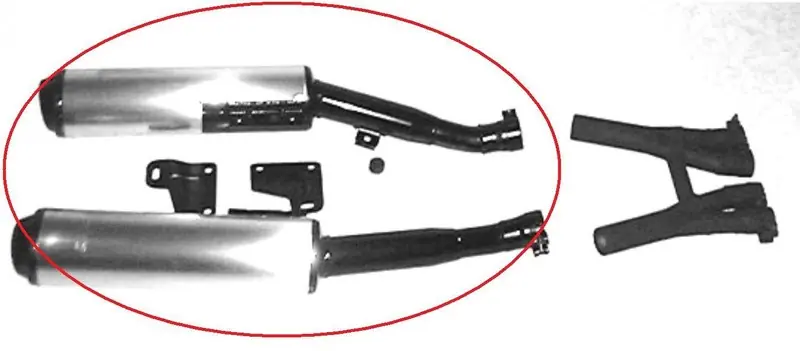 Satisfait Ou Remboursé Sito 2 silencieux noir et alu pour GPZ600R 85/89