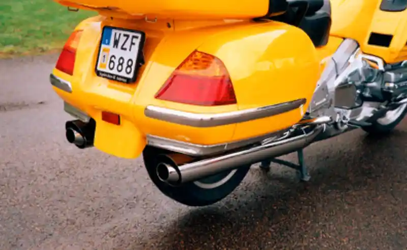 Prix Bas Raask 2 silencieux chromé pour Honda GL1800