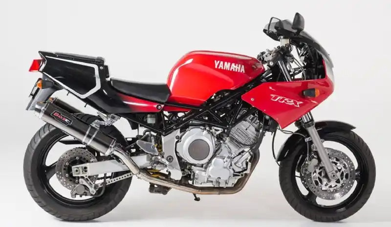 Promotion Bos 2 silencieux rond inox noir pour Yamaha TRX 850 1996 / 2000 4UN