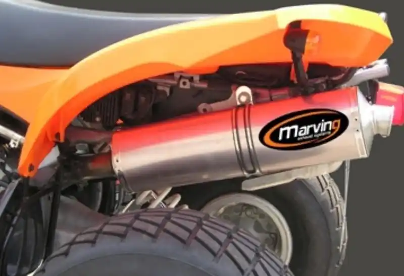 Retour Gratuit Silencieux Marving ovale alu pour quad Kawasaki KVX KFX 700 2003>