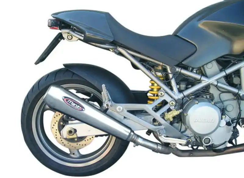 Bon Marché Marving 2 silencieux coniques style inox bas pour Ducati Monster 620
