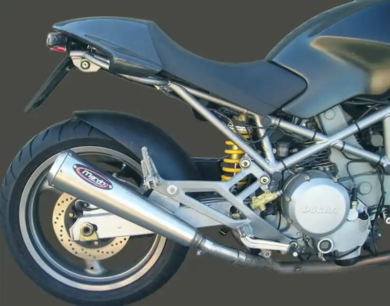 Marving 2 silencieux coniques inox bas pour Ducati Monster 750 Bon Plan