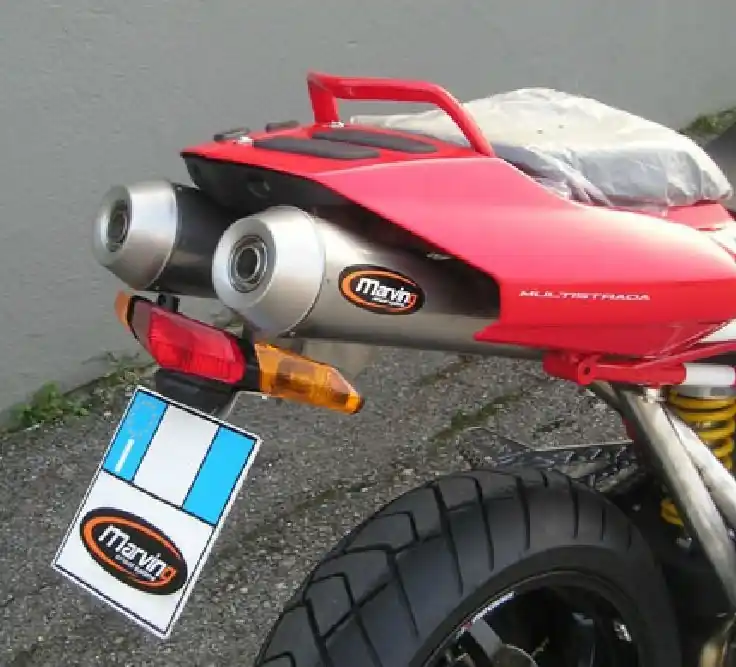 Commande En Gros 2 Silencieux Marving Inox coniques St sous selle pour Multistrada 1100