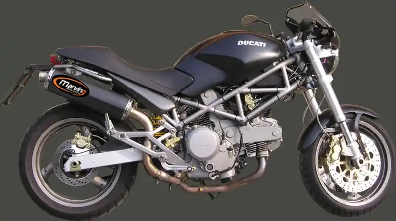Marving 2 silencieux Superline ovale carbone pour Ducati Monster 600 Commande En Gros