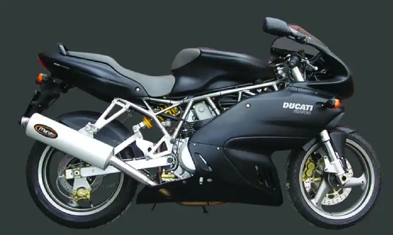 Promotion 2 Silencieux Marving Superline ovales alu pour Ducati 620 Sport 03-04