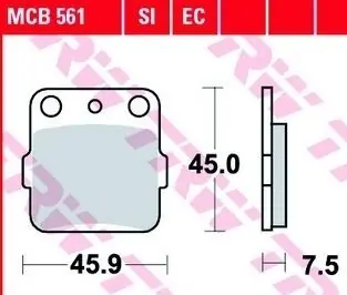 Plaquettes AR pour Suzuki DR-Z800 1988-1990 Vente Flash