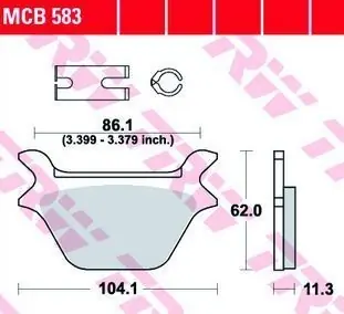 Commander Vite Plaquettes AR pour Harley Davidson FXR 1340 1987-1990