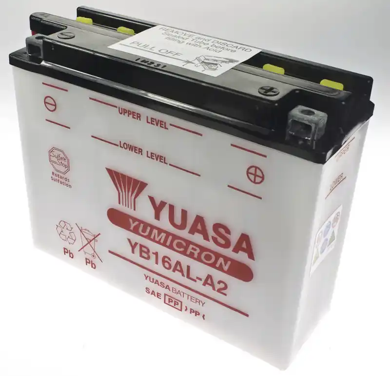 Batterie Yuasa YB16AL-A2 pour Yamaha XV750 SE 1981-1983 Vente Directe