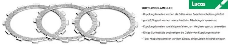 Commander Maintenant Jeu de 8 disques garnis d'embrayage LUCAS pour Yamaha XJR1300
