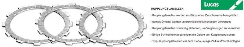 Acheter En Ligne Jeu de disques garnis d'embrayage LUCAS pour Kawasaki KLF 300 88-05