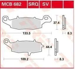 Acheter En Ligne Plaquettes AV Gauche pour Suzuki SV650 1998-2015