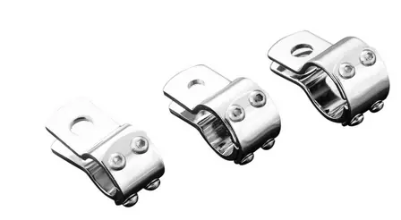 Pinces pour feux Ø 38 mm acier chromé Nouveauté