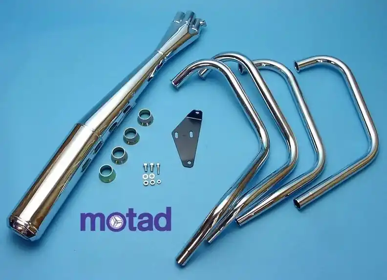 Ligne 4 en 1 Motad ( coudes inox ) pour CB 550 K 1977 / 1979 Prix Cassé