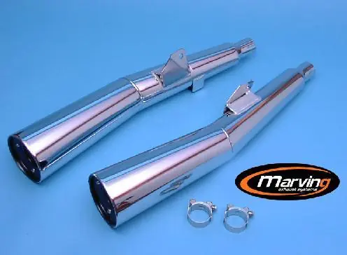 2 silencieux Marving pour Yamaha XJ 400 Usine Directe