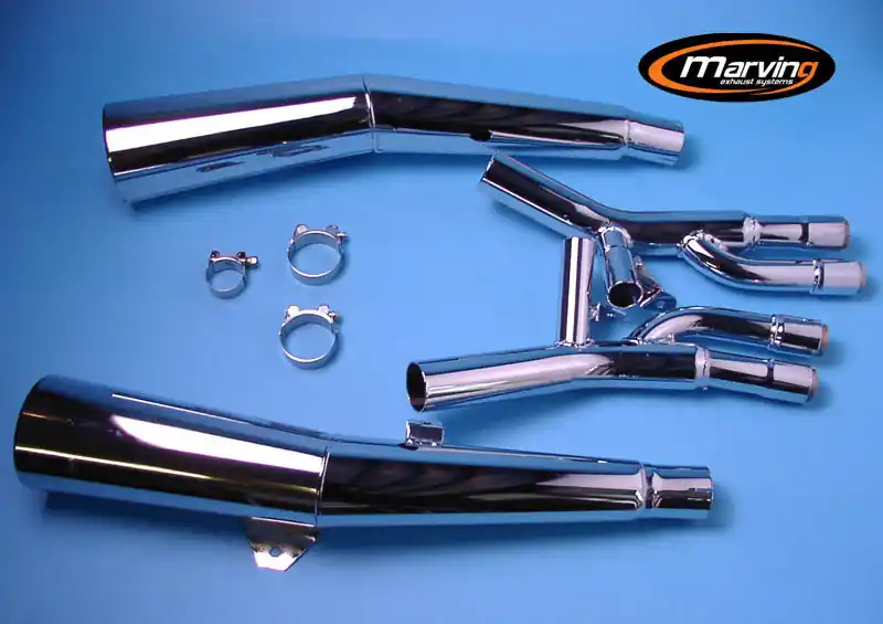 Marving 2 silencieux chromés + boitier pour Seven Fifty RC42 92/2003 Offre Exclusive