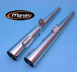 Petit Prix Marving 2 silencieux chromés pour Honda CB400N 1978/84