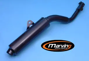 Marving Silencieux vernis noir pour XL 600LM et RM PD04 Haute Qualité