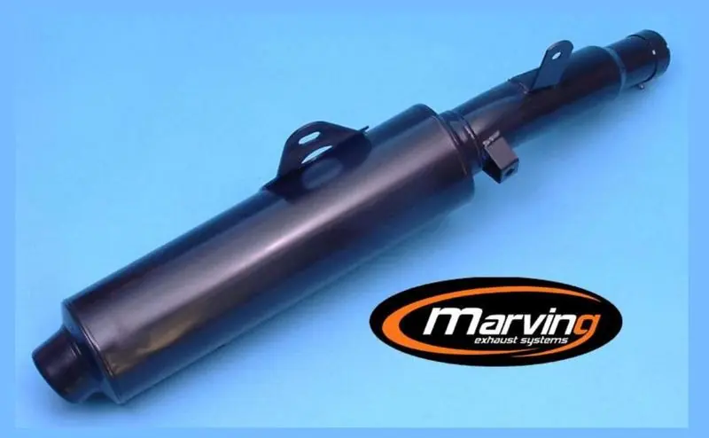 Marving silencieux vernis noir pour Suzuki DR600S et Djebel 85/89 Paiement Sécurisé