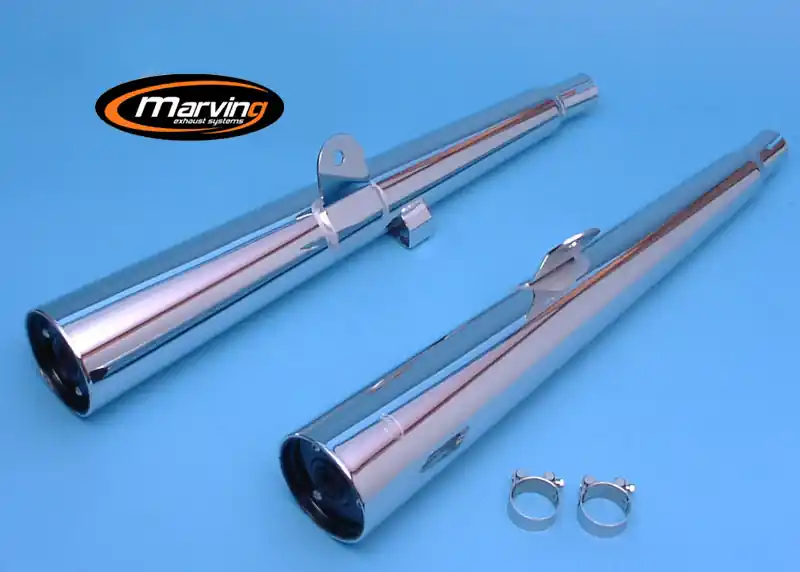 Marving 2 silencieux pour Zephyr 750 ZR750C 1991 / 1999 Haute Qualité
