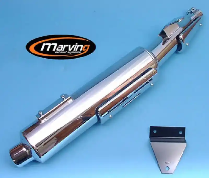 Silencieux Marving chrome/alu pour XRV750 RD07 1993/2005 Achat Immédiat