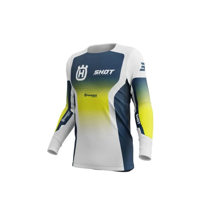 Maillot SHOT 2025 Aerolite Husqvarna Bleu XS – UK 38 Marque