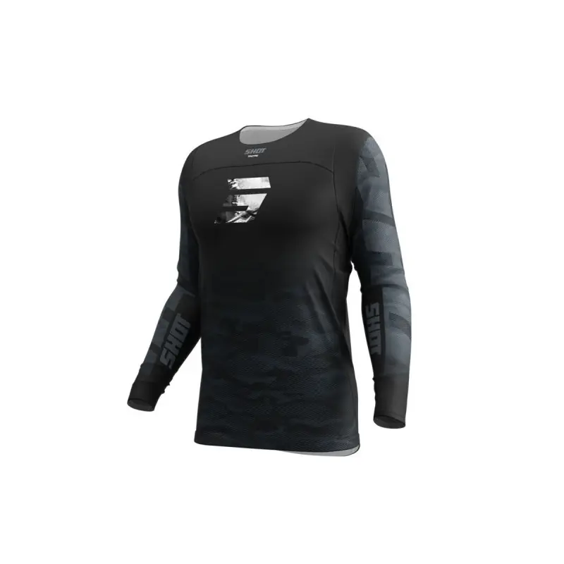 Maillot SHOT 2025 Contact Nitro Noir XS – UK 38 Produit De Marque