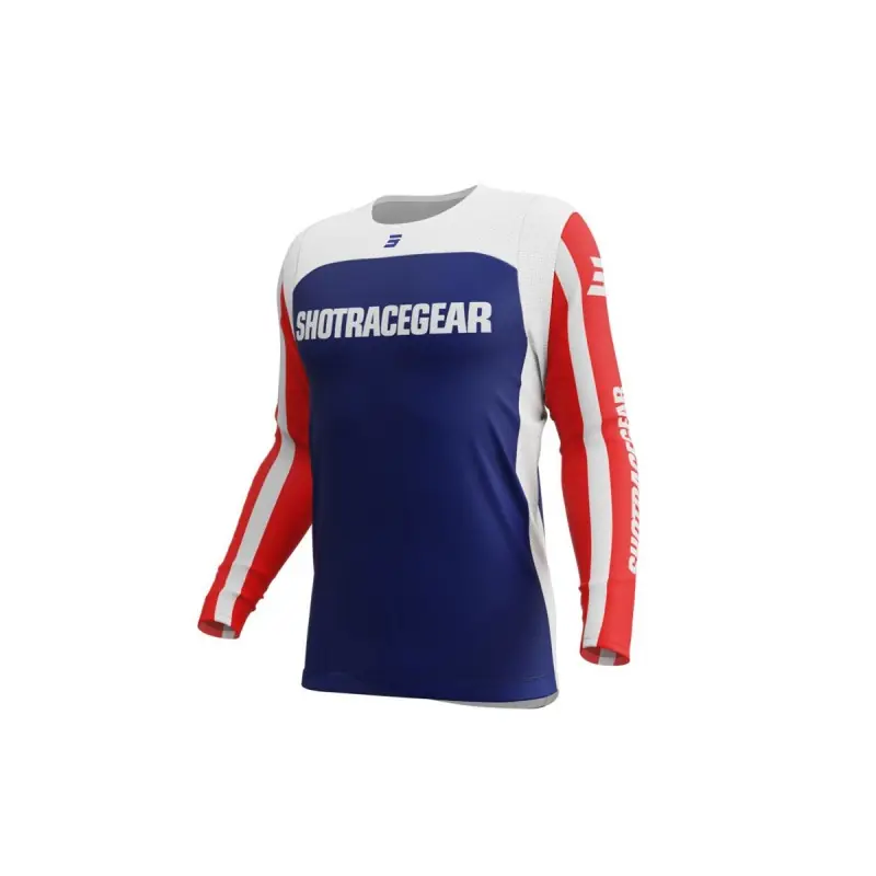 Maillot SHOT 2025 Contact Mythic Bleu Rouge XS – UK 38 Marque