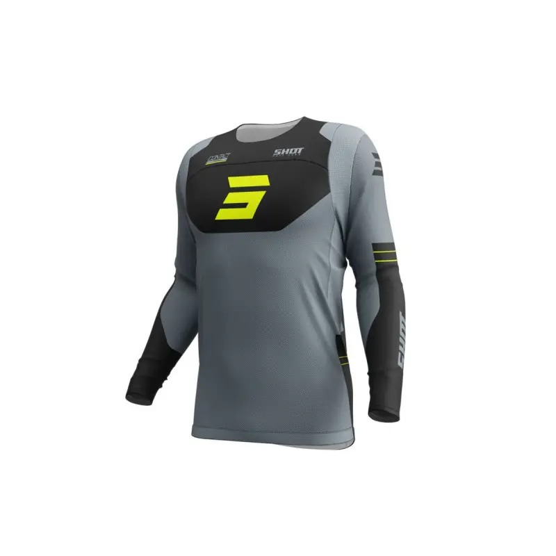 Offre Exclusive Maillot SHOT 2025 Contact Shield Jaune Fluo XS - UK 38