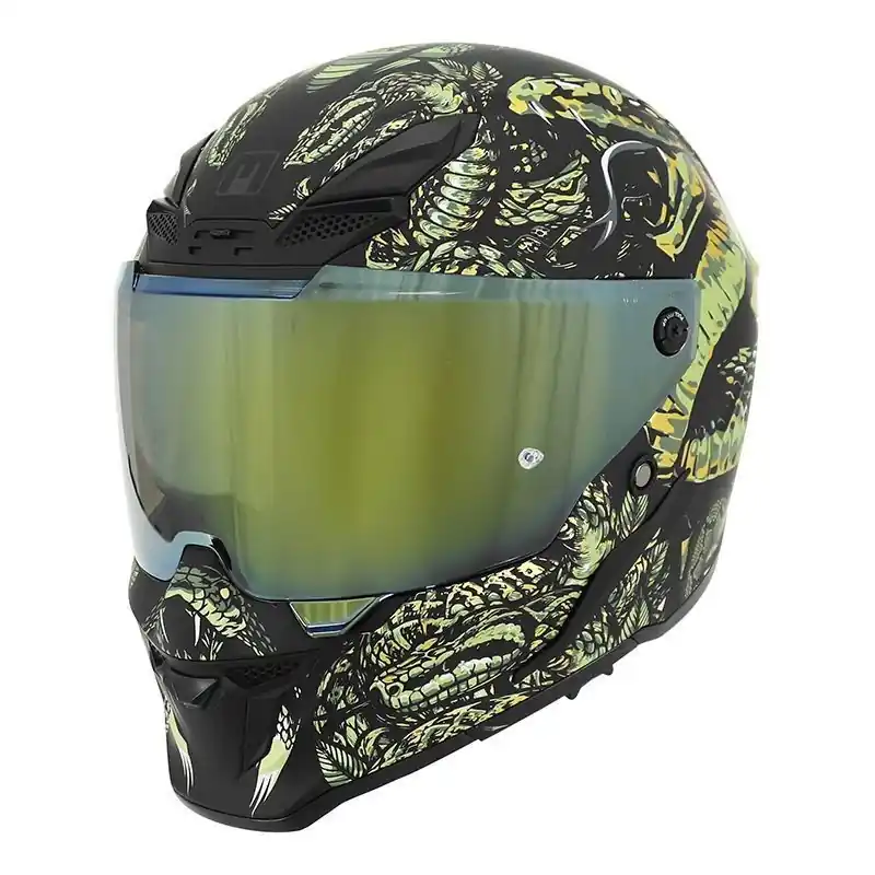 Casque MPH BLADE COBRA Noir Mat Or S - 55/56 cm Expédition Rapide