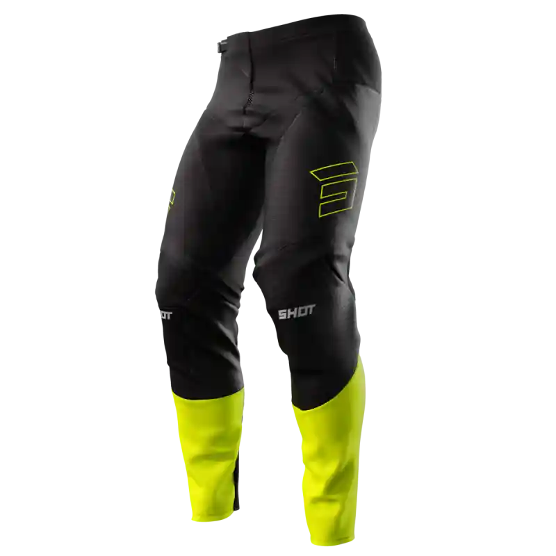 Meilleur Choix Pantalon SHOT 2024 Contact Patrol Noir Jaune Fluo 26 – 34 – 2XS