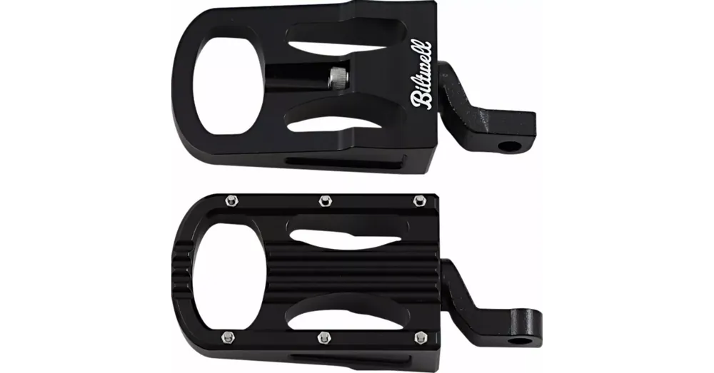 Repose-Pieds Large Biltwell Punisher Noir Softail Sportster XL Bon Plan
